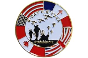LEVVIYE 1944 D DAY 80th Anniversary Normandie Pin Badge Brooch Veterans Memorabilia Gift Decorations
