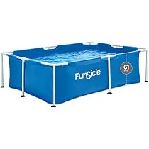 FUNSICLE Bâche Rectangle 4x2m Pour Piscine Tubulaire - Protection Débris UV Et Eau