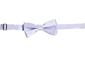 THE TIE COMPANY The Tie Co™ Children's Pre-tied & Adjustable Satin Solid Colour Classic Plain Bow Tie Kids