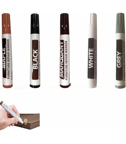 Kit De Retouche Multi-fonctions Pour Meubles Et Parquets - 8 Marqueurs + 8 Crayons Cire + Taille-crayons