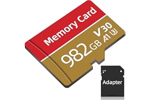 TF card 982GB, Waterproof Memory card High Speed Mini TF Card for Smartphone/Computer/Camera/Drone, Moloplpou Full HD Mini Memory Card with adapter