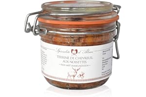 BEAUHARNAIS Rehterrine mit Haselnüssen, französische Pastete, Terrine aus Frankreich im Bügelglas 200g