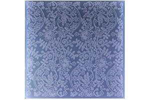 KWELLAM Large Size Flowers Leaves Plastic Embossing Folders for Card Making Scrapbooking and Other Paper Crafts,19.8x19.8cm