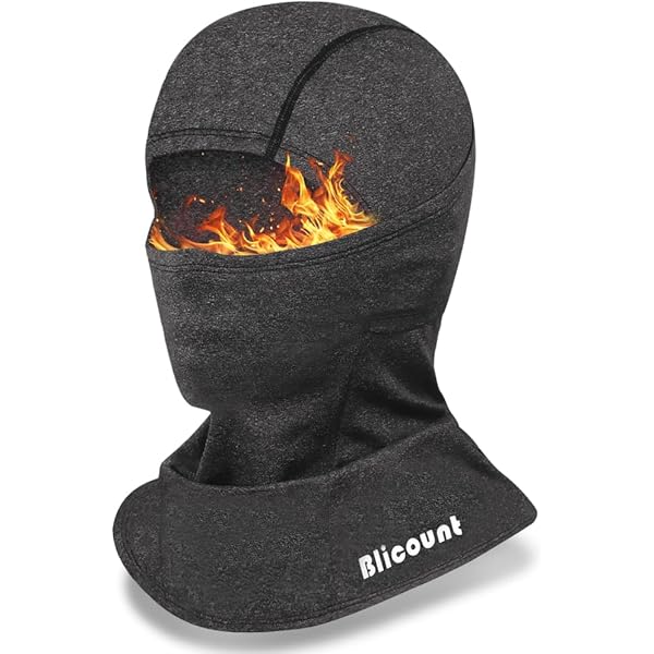 AYPOW Bivakmuts ademend skimasker winter met thermische fleece voering, winddichte capuchon hoed gezichtsmasker ski snood unisex warme reflecterende bivakmuts nekwarmer voor motorfiets fietsen