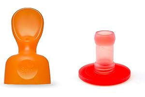 SQUIZ - Lot de 1 Squiz'Top avec 1 tête Squiz'Spoon en boîte pour Gourde souple réutilisable // Compotes - Purée // BPA-free // Accessoire // Cuillère et embout adaptable