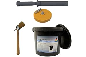 Kit de montage pour pneus - 3 kg - Pâte de montage - Cire de montage - Noir - Avec pinceau de nettoyage