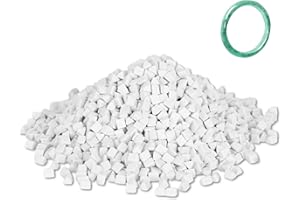 HERCHR Rock Tumbling Ceramic Filler, Rock Tumbler Grit, Tumbling Ceramic Filler Media, Ceramic Triangle Abrasive zur Verwendung in vibrierenden Tumblern oder rotierenden Tumblern 4 mm 500 g