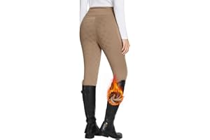 baleaf Pantalon d'équitation Thermique pour Femme avec Doublure en Polaire et Poches arrière