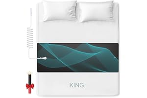 MAFABABE Earthing UK, tappetino per messa a terra antiscivolo, per interni, superficie in pelle PU resistente agli strappi, migliore conducibilità, migliora il sonno e allevia lo stress (king size: 68 x 153 cm