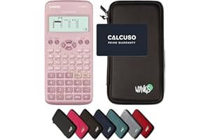 CALCUSO Basic Set: Casio FX-83GT X pink Scientific Calculator + WYNGS Protective Case Black + Extended Warranty