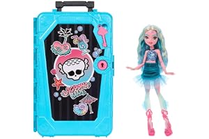 Monster High Skulltimate Secrets Lagoona Blue docka | Destination: Gore-geous Oasis havsmonsterdocka med resväska och 19+ öve