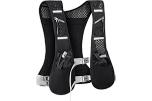 REETEE Zaino Trail Running Super Leggero, Riflettente Gilet Running per Uomini e Donne, Cintura Regolabile Vest per Ciclismo Maratona Corsa Trekking