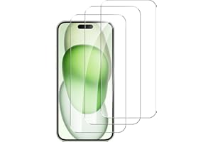 Pollachi [3 sztuki folii ochronnej do iPhone 15 Plus/15 Pro Max, szkło pancerne, folia szklana o twardości 9H, odporna na zarysowania i uderzenia folia ochronna na wyświetlacz, super łatwa instalacja