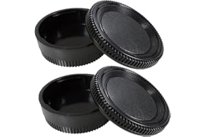 BEIZMEI Lot de 2 lentilles arrière Cap+2 bouchons de corps compatibles avec pour Nikon F/AI Mount DSLR Fit D7500 D750 D700 D810 D800 D800E D610 D600 D7100 D5300 D7000 D5 D7500(2 Set)