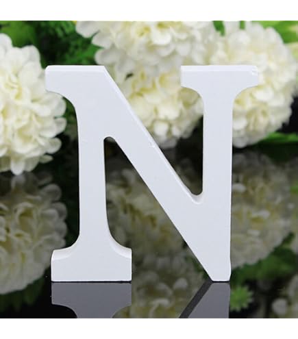 Lettre B En Bois Blanc – 16,5 × 20 Cm, Décoration Mariage, Anniversaire, Maison Vintage Élégante