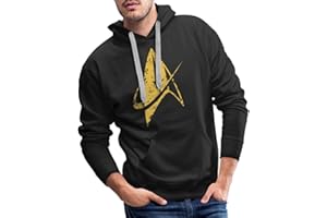 Spreadshirt Star Trek Discovery Delta Insignia Gold Men's Premium Hoodie