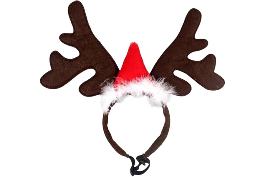Allayu Christmas Horse Hat For Horse Christmas Hat Horse Winter Hat To Dress Horse During Christmas Horse Hat Add Horse, Antlers headband
