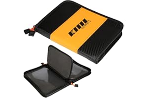 WASAGA Bolsa de Almacenamiento de Señuelos de Pesca para Cucharas, Caja De Archivo de La Caja De La Cartera del Almacenamiento del Cebo de Los Pescados del PVC para Los Accesorios de La Pesca