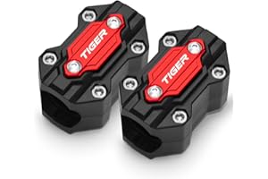 STAFU Rahmen Motorschutzblock Stoßstangenschutz Zubehör Für Triumph Tiger 800 900 GT PRO Rally Explorer 1200 1200 XCA 1050i 955i 800 XC (Color : Rosso)