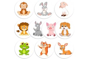 BAOK Colour Changing Toilet Stickers - Pack of 10 Potty Training Toilet Stickers for Girls - Animal Theme Toilet Potty Stickers for Kids Toilet Training