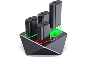 YCCTEAM Akku für Xbox One/Series X&S Controller,4x1200 mAh Hoher Kapazität Xbox Wiederaufladbar Batterien,Xbox One Battery Pack Kompatibel mit Xbox Series X|S/Xbox One S|X/Xbox One Elite/Xbox One Controller