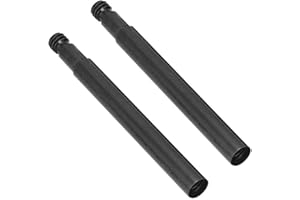 VBESTLIFE Extensor de v¨¢lvula Presta de Bicicleta de 2 Piezas de 60 mm, extensi¨®n de v¨¢lvulas de neum¨¢tico Interior de Bicicleta de Carretera de aleaci¨®n de Aluminio(Negro)