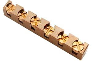 Guyker 43mm Guitar Adjustable Brass Nut - Height Bell Nut Replacement Compatible with Gibson Les Paul LP SG Style Guitar