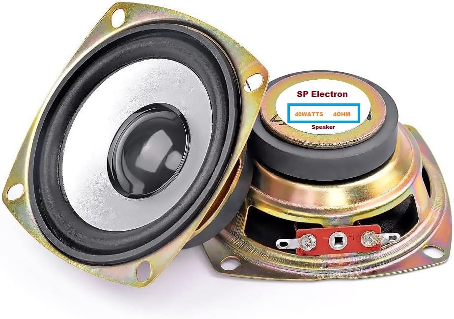 SP Electron 3" 4ohm 40W Full Range Audio Portable Speaker Tweeter for Professional Speaker Home Theater (Pack of 1) (2)
