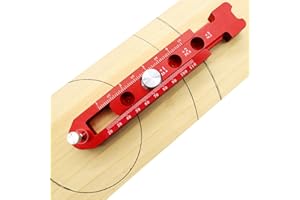 YWNYT Disegno del legno Bussola in lega di alluminio Legno Lavoratore Disegno Cerchio Righello Professionale Regolabile Falegname Bussola Strumenti Disegno Industriale per Geometria, Disegno