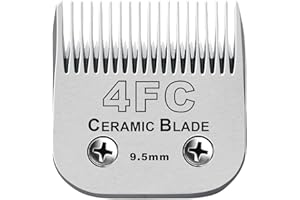 BESTBOMG Replacement Blades for Dog Grooming Hair Clippers Compatible with Oster Pet Hair Trimmer Compatible with Wahl and Andis Dog Clipper (4FC 9.5 mm)