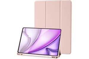 PALKITSEE Custodia Cover Compatibile con iPad 9 8 7 Generazione (10.2 Pollici, 2021/2020/2019), Supporta la Carica di Pencil 2nd Gen, Auto Sveglia/Sonno (Rosa)