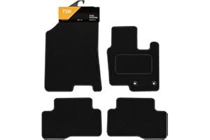 FSW - Tailored Mats - Fits Kia Sportage Hybrid Mk5 2022-On - Black Carpet - Anti Slip Mat - Non Slip Car Floor Mat, Fitted With Clips & Granulated Backing