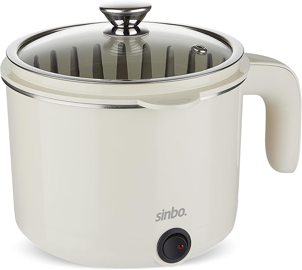 Sinbo SCO-5063 Çok Fonksiyonlu Buharlı Pişirici – 800 Ml Kapasite, Paslanmaz Gizli Rezistans, Temperli Cam Kapak, Krem Renk