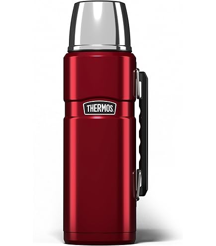 Thermos King Caraffa Termica In Acciaio Inox 1,2L Con Bicchiere E Manico - Grigio