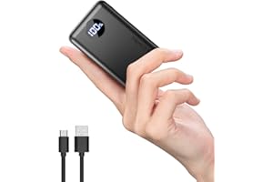 Coolreall Powerbank 20,000 mAh, 22.5 W PD & QC4.0 Power Bank, Quick Charge Function with LED Display, Small Power Bank with USB C Input/Output & 2 USB Outputs, Compatible with iPhone, Galaxy, Xiaomi