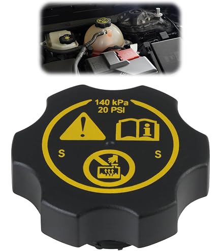 White Plastic Radiator Expansion Tank Cap Coolant Tank Cap Coolant ...