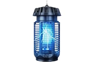 Love begans Lampada Antizanzare Elettrica, Zanzariera 20W UV Anti Trappola, Zanzare Elettrica Anti Insetti per Giardino Interno Esterno, Impermeabile IPX4, con 1 Spazzole Pulit 50C