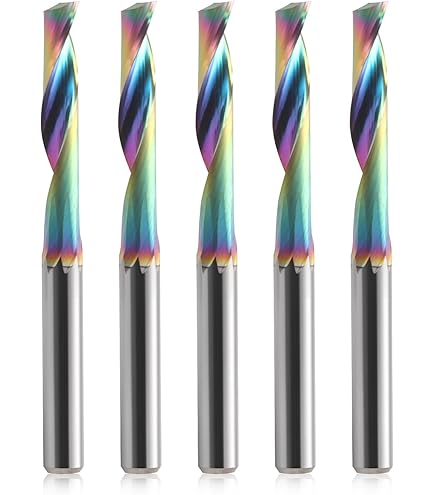 5 Frese CNC Per Alluminio Trvoxviq - Gambo 6mm Rivestimento DLC Per Fresatrici