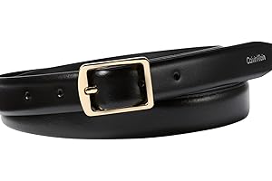 Calvin Klein Donna Cintura Classic Square Buckle Belt 2,0 cm Cintura in Pelle