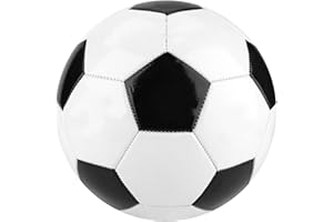 FAMKIT Pallone da calcio nero bianco e nero per studenti a squadre di allenamento per calcio taglia 3/4/5 per bambini