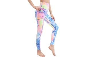 AMYTIS LINGERIE AMYTIS Gym Leggings for Women UK Stretch Soft Yoga Pants for Women Tummy Control Workout Sports Leggings with Pockets