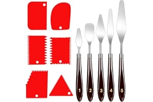 NAFAFOSA 11 Stück Palette Messer Set Palettenmesser Malwerkzeug Malerspachtel Acryl Messer， Abstreifermesser Malmesser, Spachtel Malen Acryl Malmesser Set Spachtel Zum Malen Ölgemälde und Gouache