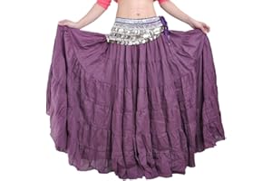 BellyLady Danse du Ventre Jupe 8 Yards Femmes Jupe Vogue Bohemia Jupe Longue Gitane