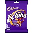 Cadbury Eclairs Chocolate Bag, Caramels with Milk Chocolate Centres, Delicious Chewy Treats, 130 g (Pack of 12)