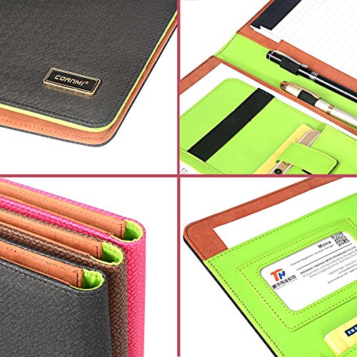 Carpeta Cornmi portapapeles de negocios de piel sint tica tama o A4 carpeta con bloc de notas organizador multifunci n color negro Carpeta Cornmi portapapeles de negocios de piel sint tica tama o A4 carpeta con bloc de notas organizador multifunci n color negro
