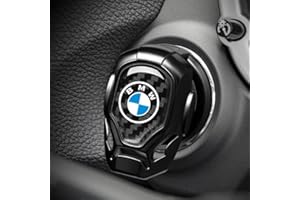 IMAUTO für BMW Start Stopp Knopf Abdeckung, Auto Startknopf Abdeckung für BMW 1 3 5 6 Serie X1 X3 X7 X5 X6 Z4 7 M,Zündknopf Schalter Abdeckung, 3D-Stil Anti-Scratch Zündung Aufkleber, Interieur Zubehör