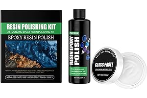 GNAUMORE Kit De Pulido De Arte para El Hogar,Compuesto De Pulido De Resina,Pasta De Pulido para Resina Epoxi,Lijado y Pulido para Encimeras De Epoxi,Joyas,Metal y Piedra
