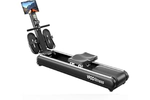 YPOO Magnetic Rowing Machine, Foldable Rowing Machine for Home Use with 16 Resistance Settings, Quiet Slide Rail, 350lbs Capacity