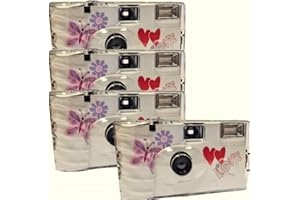 GENERISCH 4 X 1A Photo PORST fotocamera usa e getta matrimonio farfalla