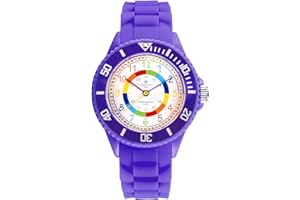 Alienwork Kids Orologio di Apprendimento Bambini Ragazzi Ragazze Tempo di Apprendimento Impermeabile 5 ATM